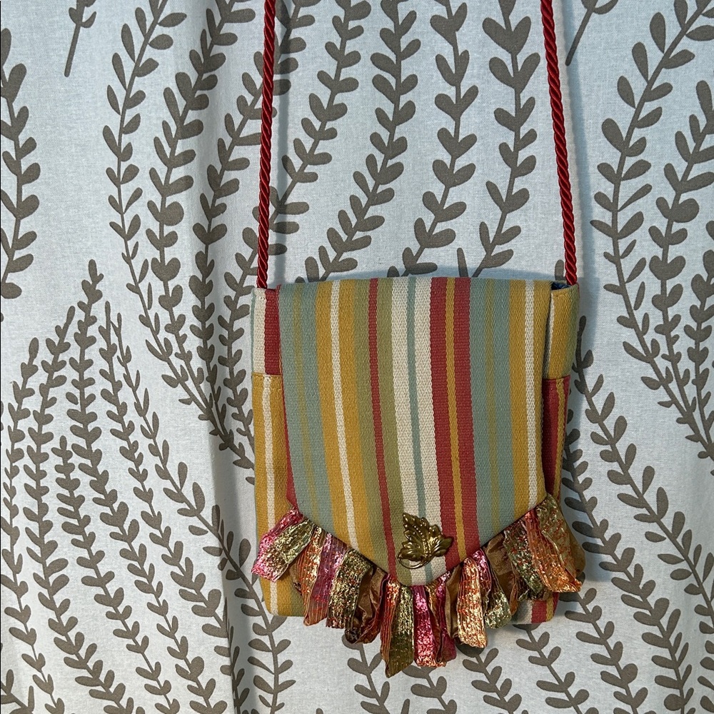 Colorful Striped Crossbody Bag